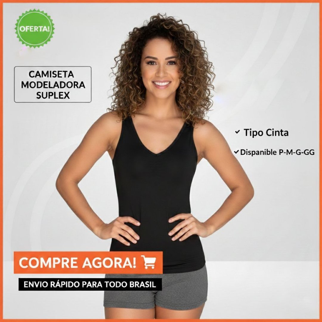 Corpete Blusa tipo cinta Modelador Feminino