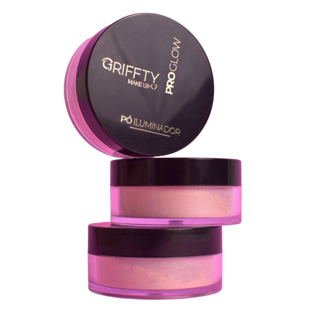 Pó Iluminador Facil Solto Griffty Makeup Vários Tons Maquiagen