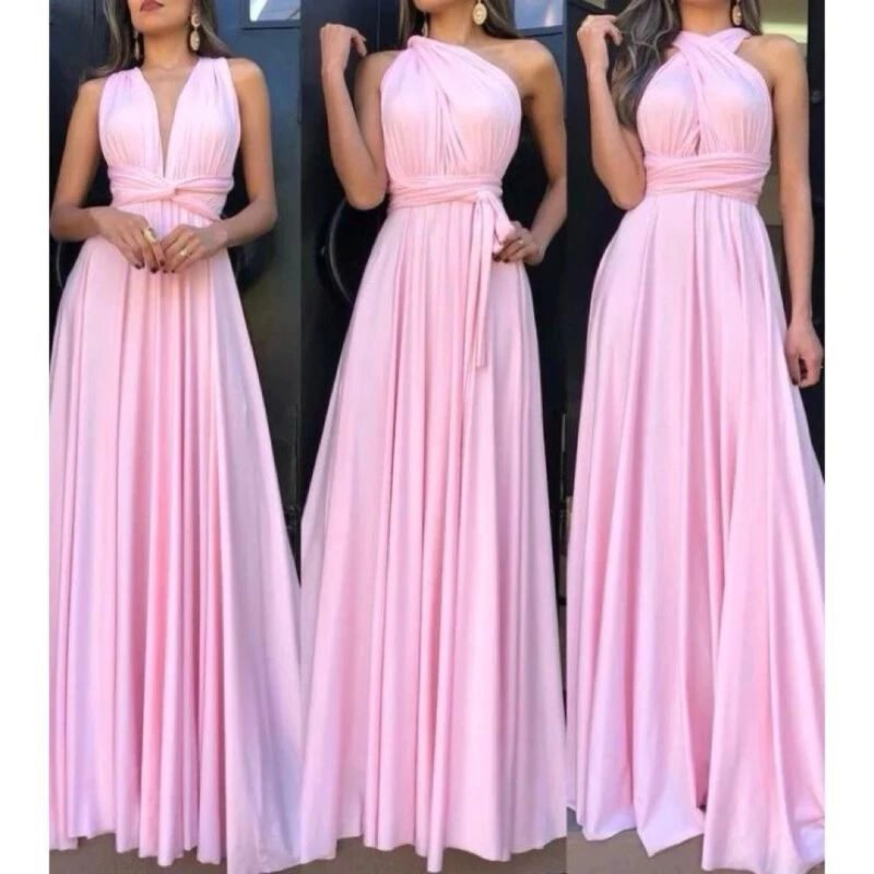 Vestido Longo Várias Formas Infinity Multiformas Multiuso Festas Casamento Madrinhas Formatura