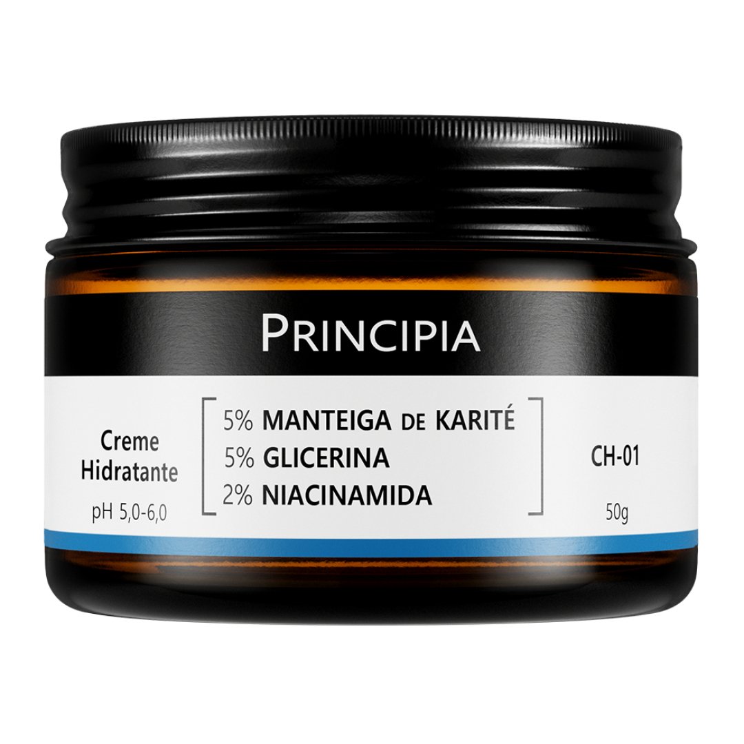 Creme Hidratante Facial 5% Manteiga de Karité + 5% Glicerina + 2% Niacinamida CH-01Principia – 50g