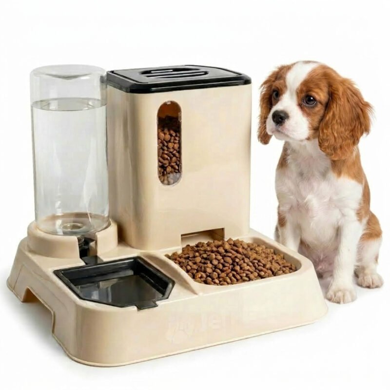 Comedouro e Bebedouro Automático para Gatos e Cães Premium 1L Jelplast
