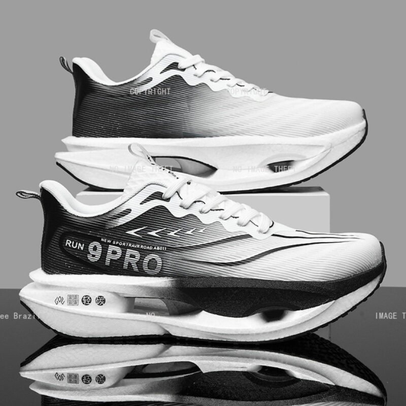 Outono Novos Tênis De Corrida Masculino E Feminino Placa De Carbono Sapatos Esportivos 35-45