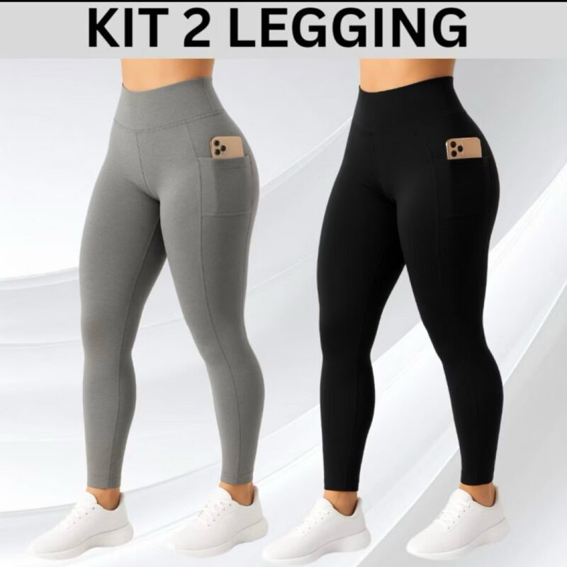 UNIDADE ou KIT 2 Calças leg com 2 bolsos (1 calça R$ 35,00 / 2 Calças R$70,00)