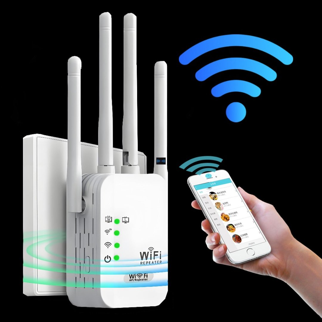 Amplificador de sinal Wi-Fi repetidor e roteador sem fio rede sem fio através da parede Dupla pressão/2.4G – G8