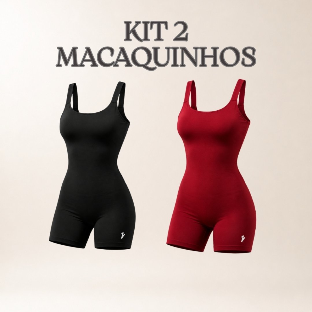 Kit 2 Macaquinhos Alça larga Academia Fitness Versátil Feminino Corrida Zero Transparencia