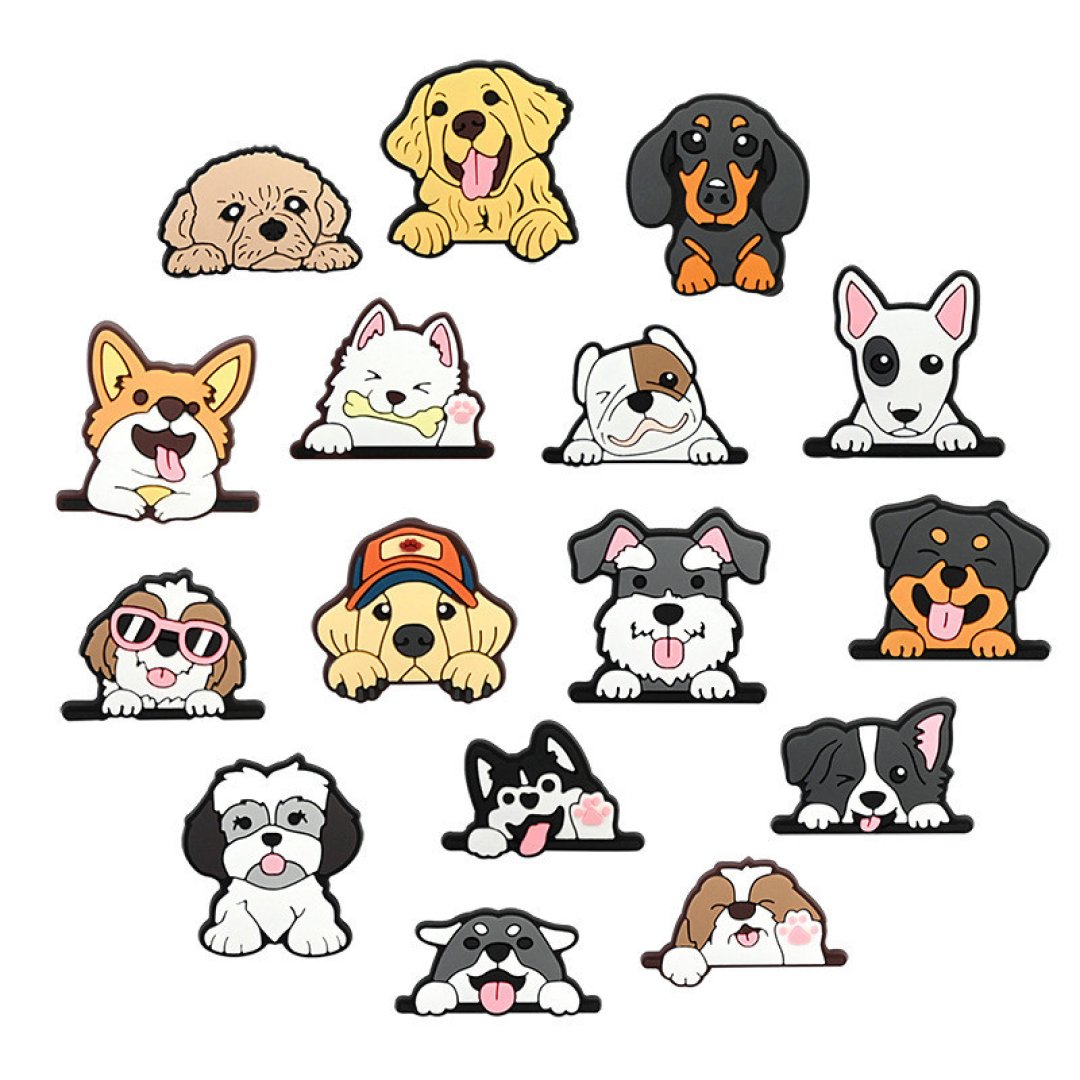 BLJE PVC Sapato Encantos Acessórios Decoração De Cachorro Bonito Fivelas Para Tamanco Sandálias Pino Presentes De Aniver