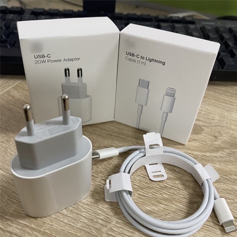 {ORIGINAL} KIT Carregador Cabo E Fonte Tipo C Lightning XR,11,12,13,14 LACRADO