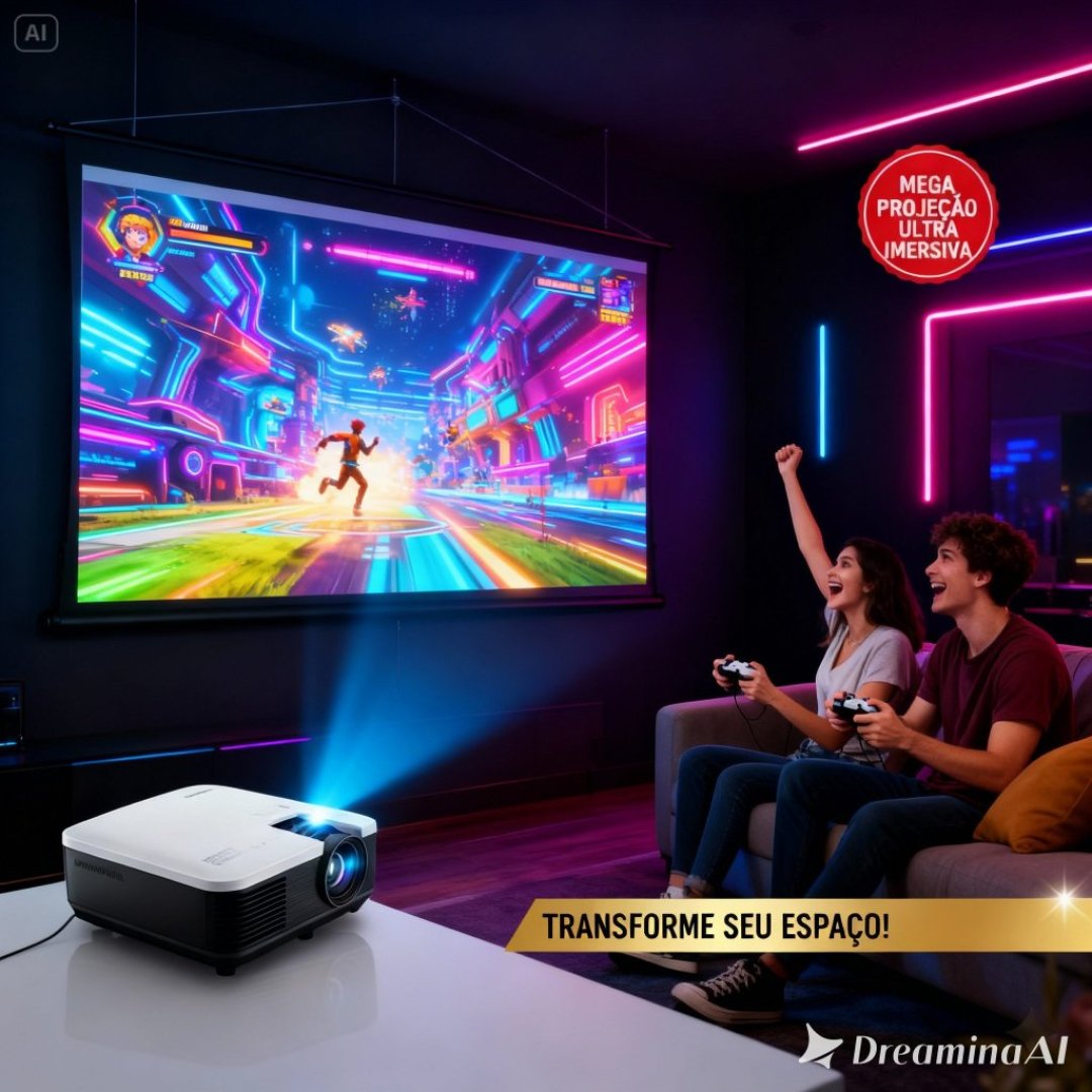 Tela Projetor 72″ (120x100cm) Premium Fosca + Cordão – Home Theater Datashow