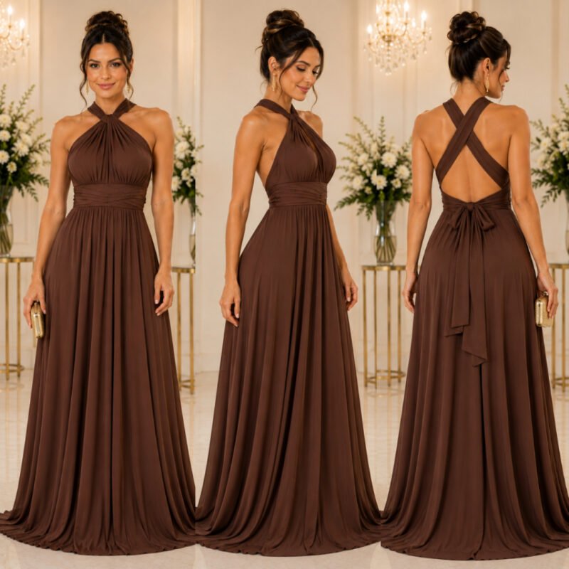 Vestido Multiformas Festa Multiuso Varias Formas De Usar para Madrinhas de Casamento