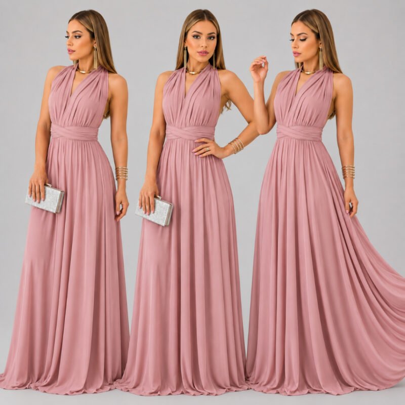 Vestido Longo Social Festa Varias Forma de Usar Multiuso Madrinha Casamento